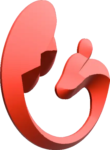 3D Логотип иконки компании kengoowood